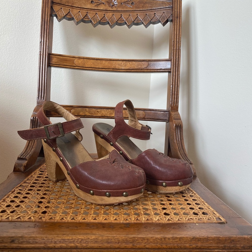 Jeffrey Campbell Leather Studded Clogs
